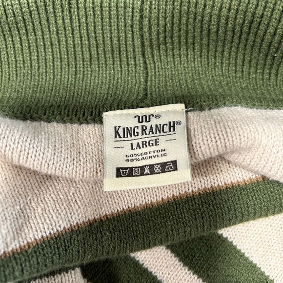 King Ranch Sweater Women Sz L Blanket Pattern Long Cardigan Southwest Boho Aztec - Picture 4 of 4